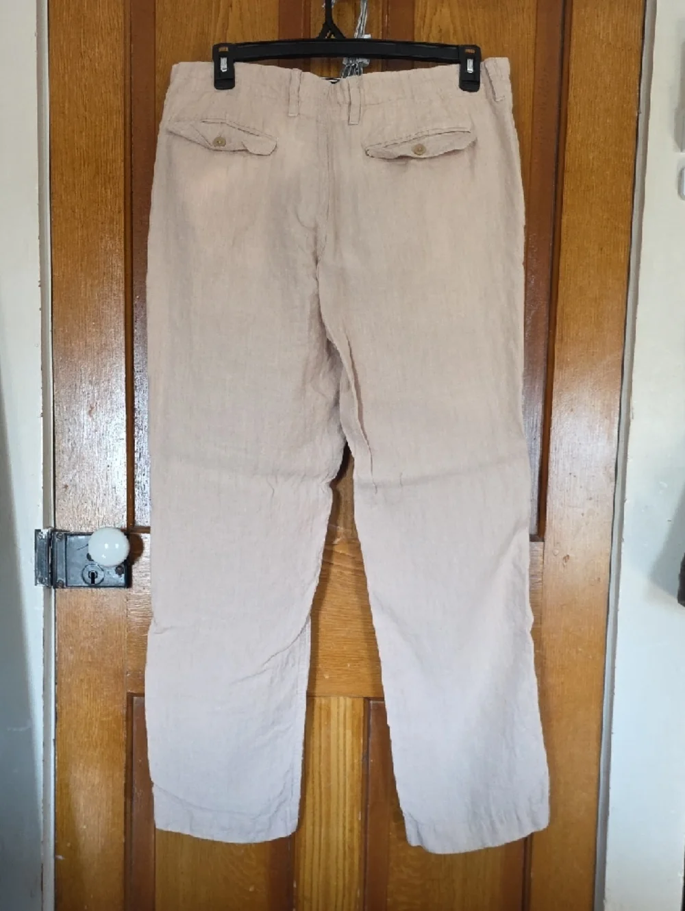 Banana Republic Men's Drawstring Linen Chinos - Light Tan